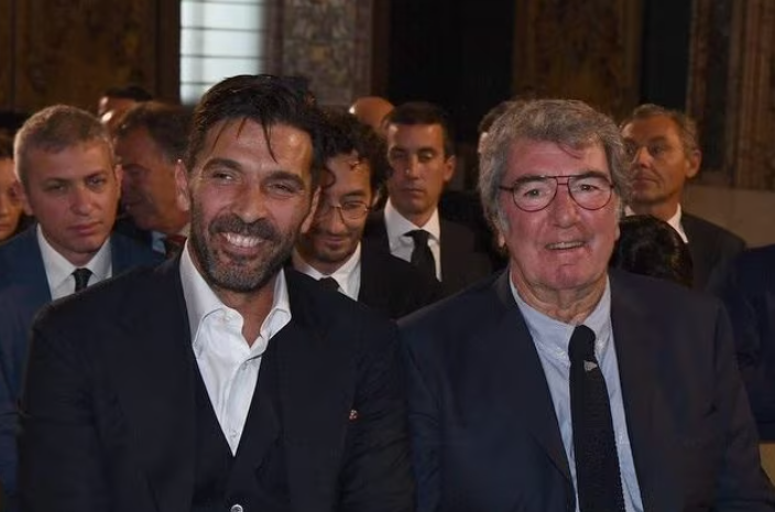Gianluigi Buffon and Dino Zoff in 2018