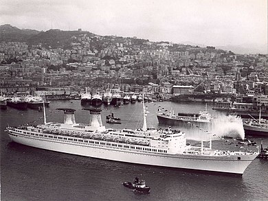 The first departure in Genoa