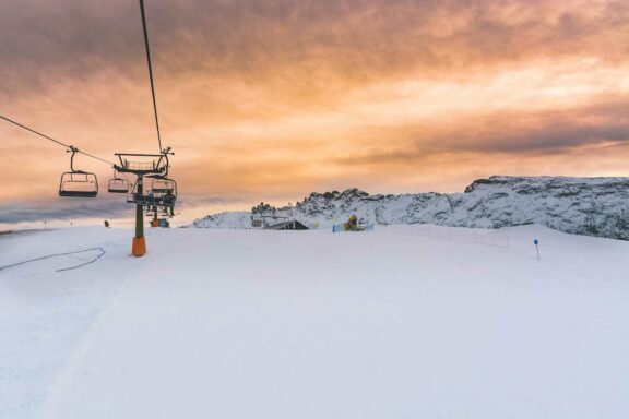 Italy mountain skiing