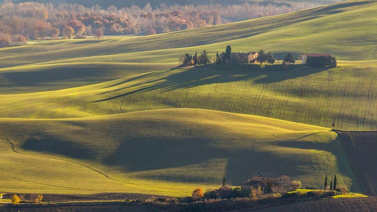 Val d'Orcia or Valdorcia region of Tuscany, central Italy
