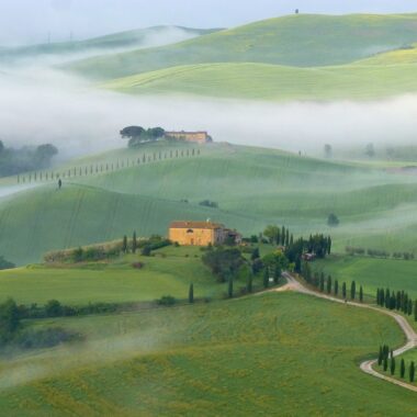 Val d'Orcia or Valdorcia region of Tuscany, central Italy