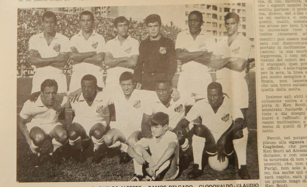 The line-up of Santos that participated in the Italian tour