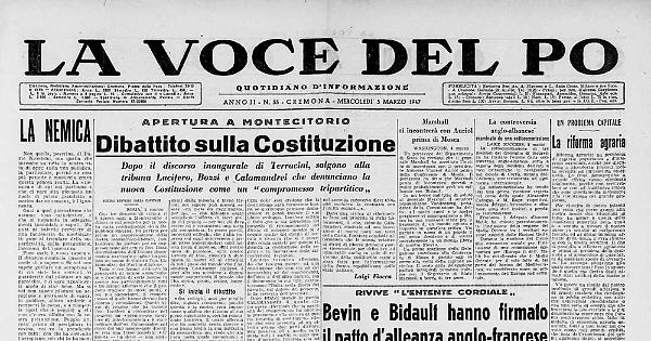 Newspaper article on the last death penalty in Italy